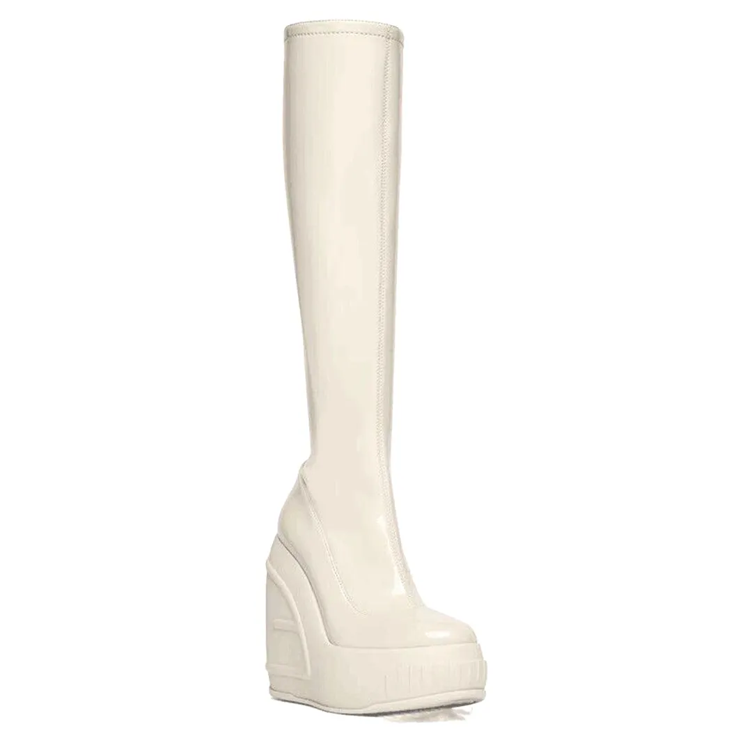 NALBI Wedged Heel Knee High Boots