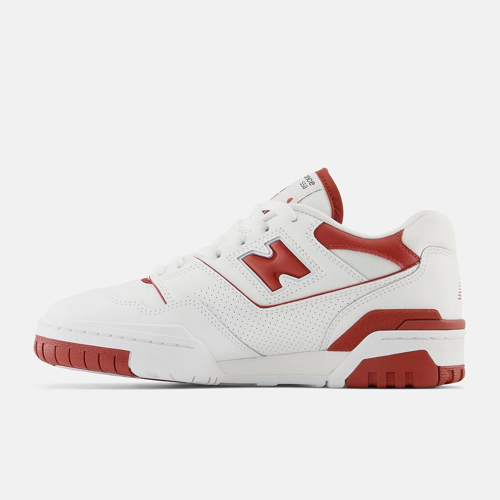 New Balance Kids 550 Sneakers- White/Red