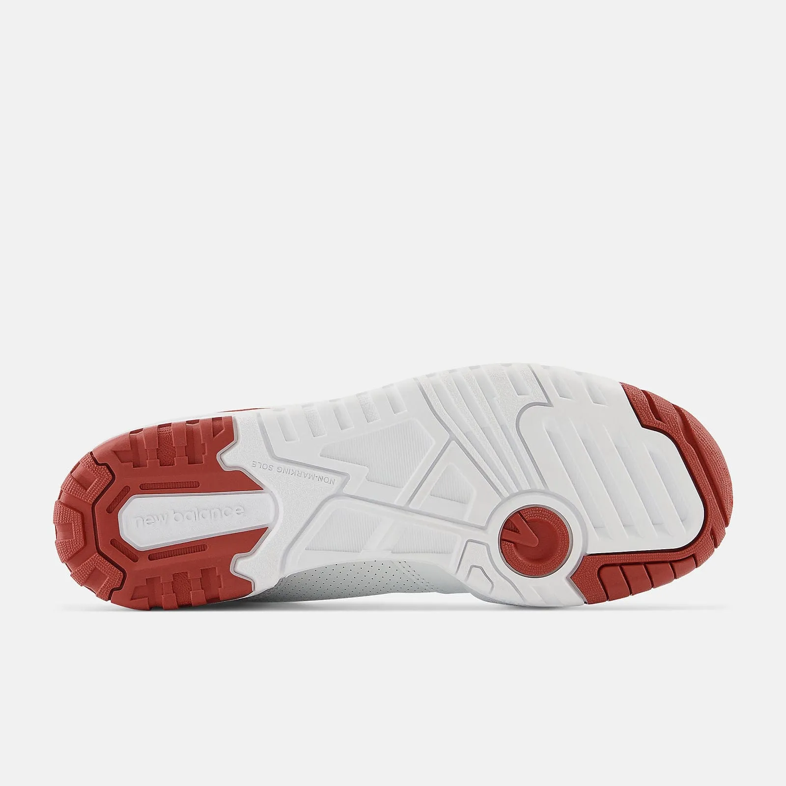 New Balance Kids 550 Sneakers- White/Red