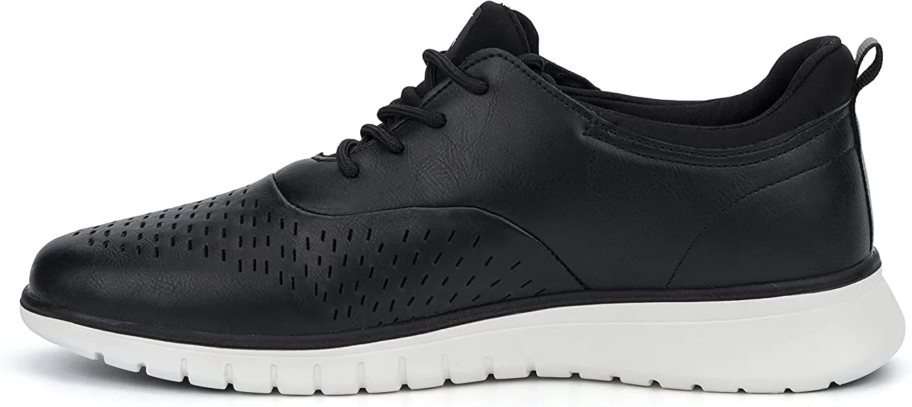 New York & Company Men's Wyn Sneaker  Color Black/Oil Size 7.5M