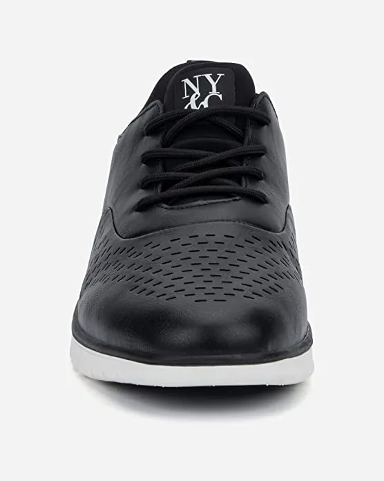 New York & Company Men's Wyn Sneaker  Color Black/Oil Size 7.5M