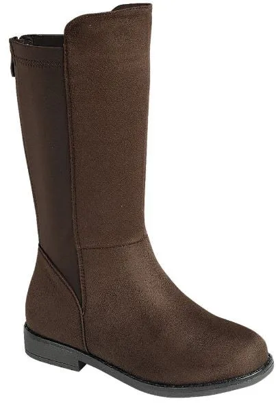 No Missteps Brown Knee High Boots - Tween