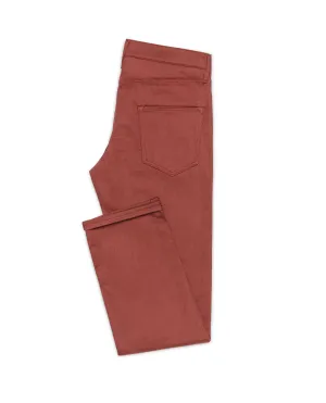 Olimpias Brick Red Heavy Cotton Twill Stretch
