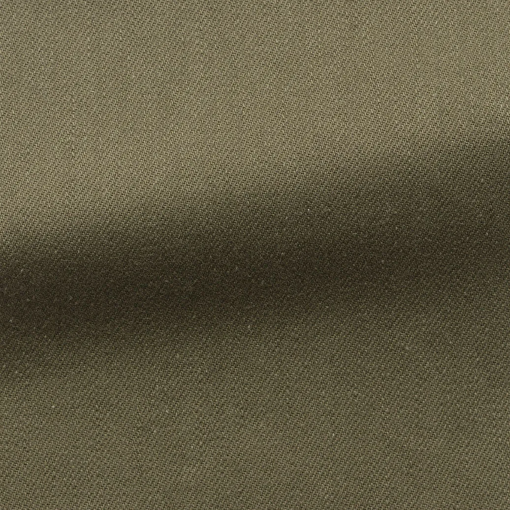 Olimpias Olive Heavy Cotton Twill Stretch