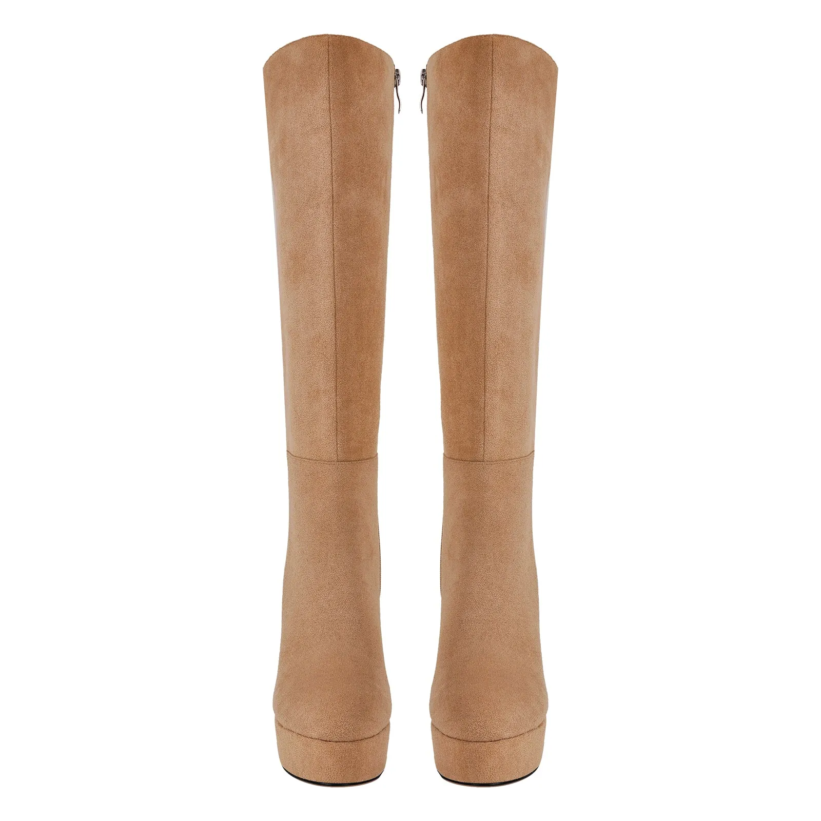 Onlymaker Platform Suede Knee High Boots