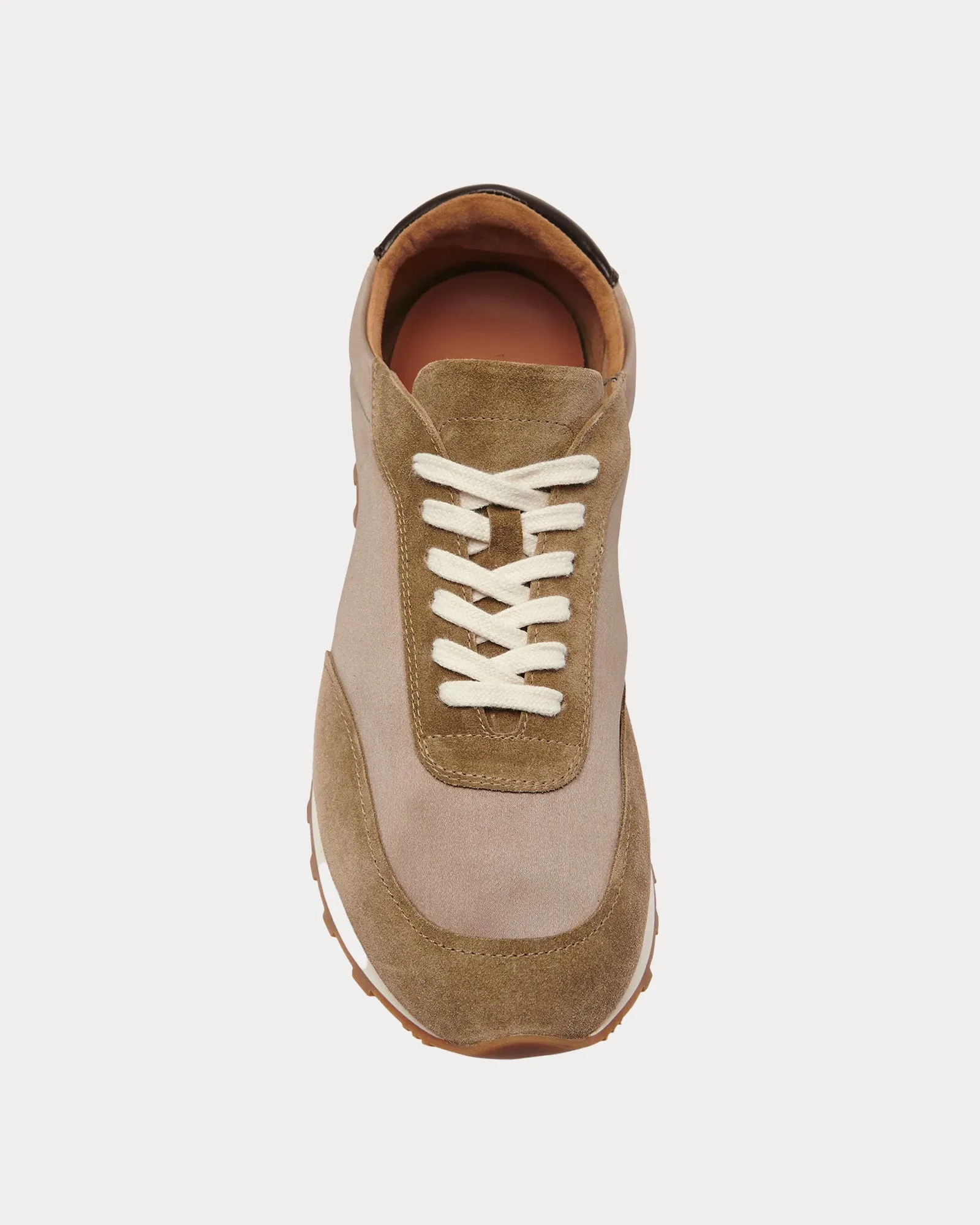 Owen Runner Suede & Nylon Grey / Beige Low Top Sneakers