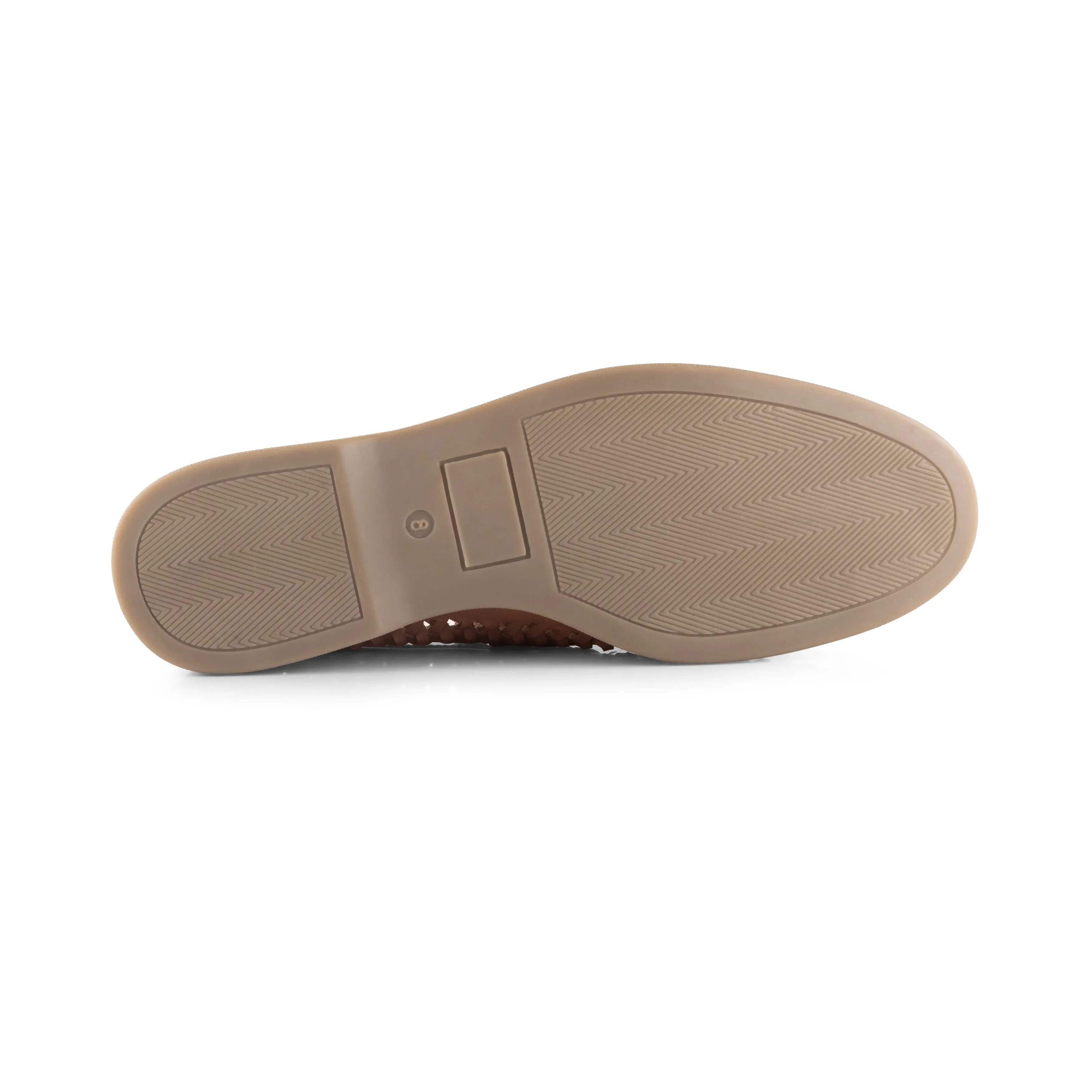 Perth Leather Woven Loafer - Tan