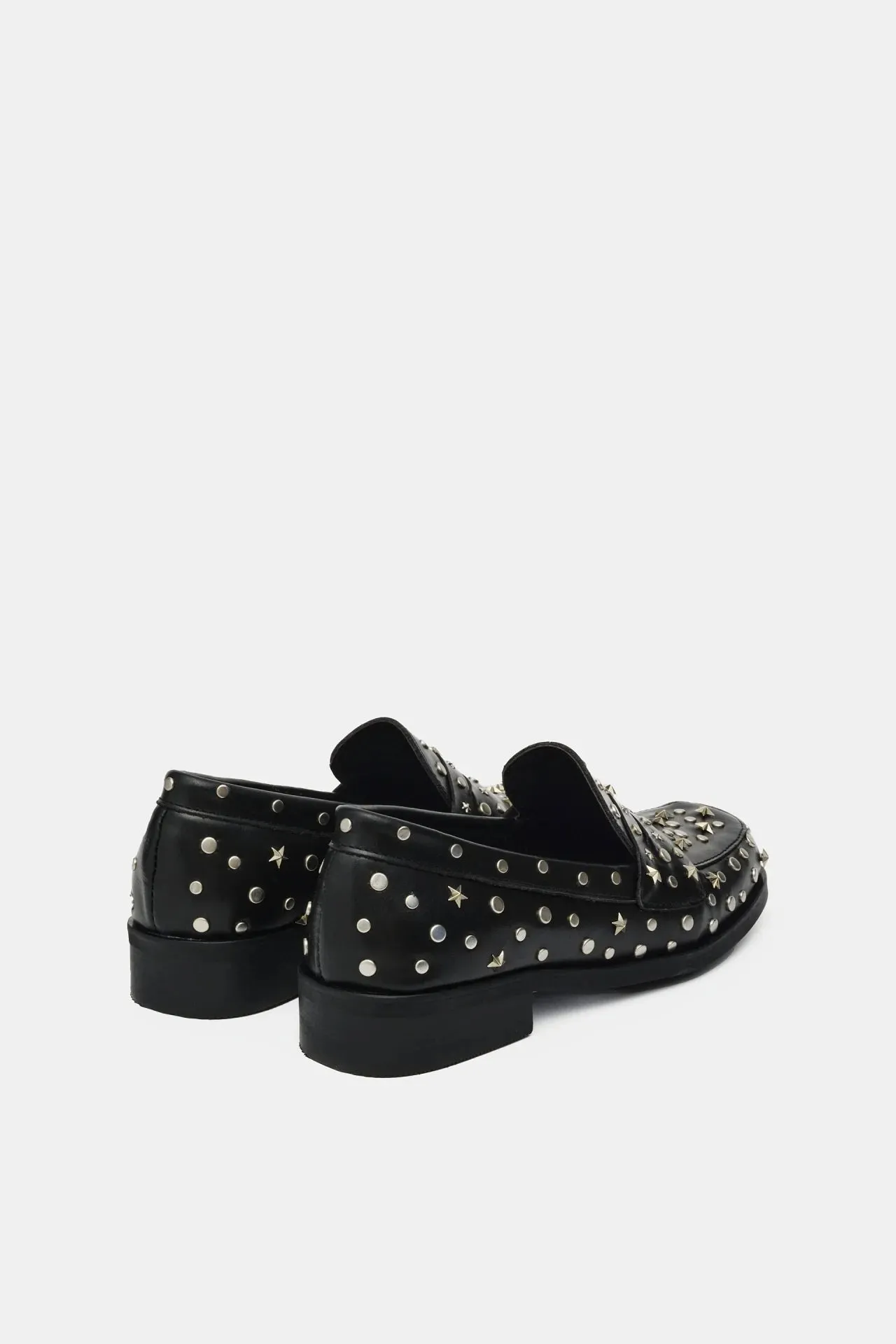 Pim studs loafers - black