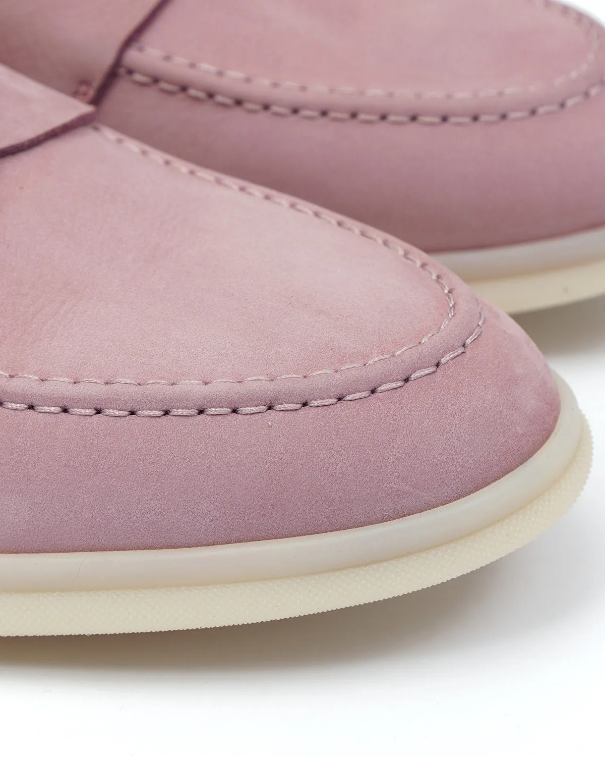 Pink Morbidone Leather Loafers