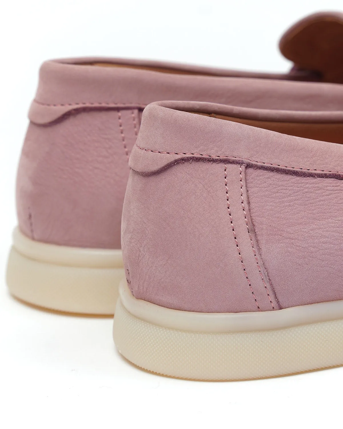 Pink Morbidone Leather Loafers