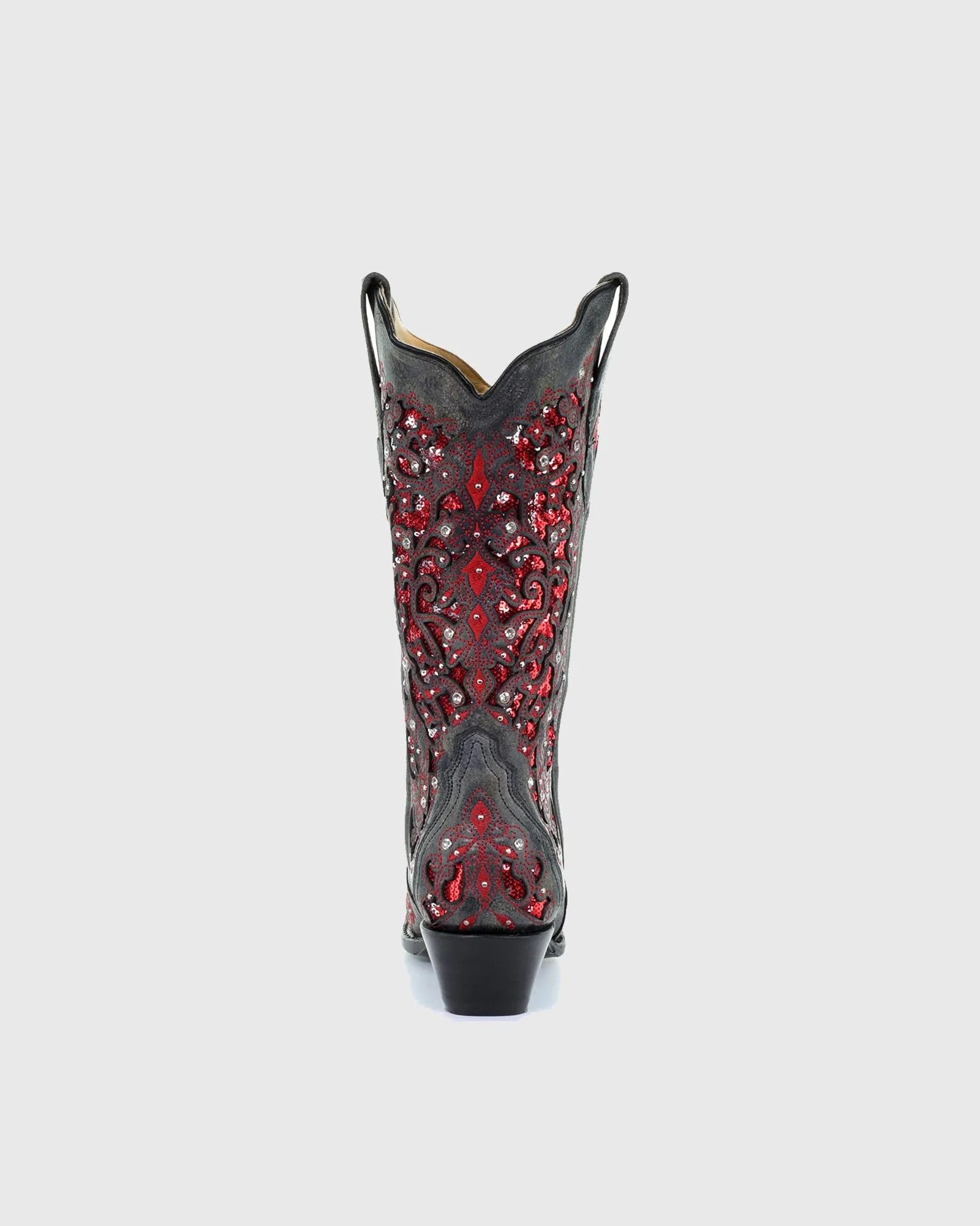 Placida Vintage Embroidery Rhinestone Knee High Boots