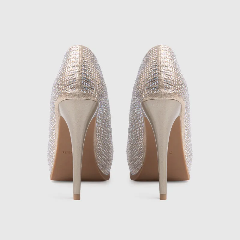 Platform Pumps Gold