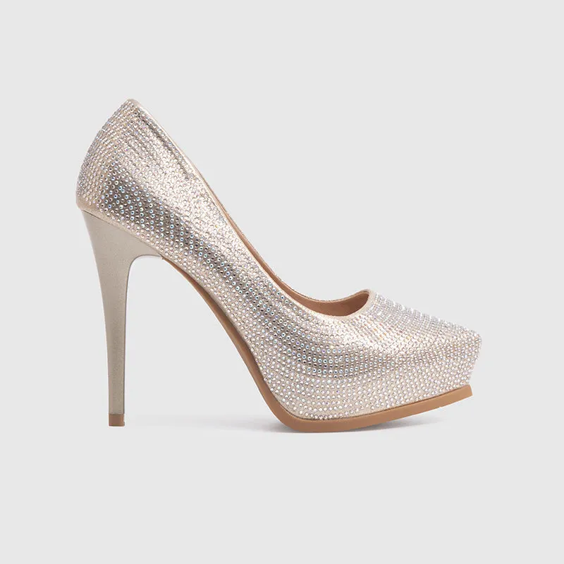 Platform Pumps Gold
