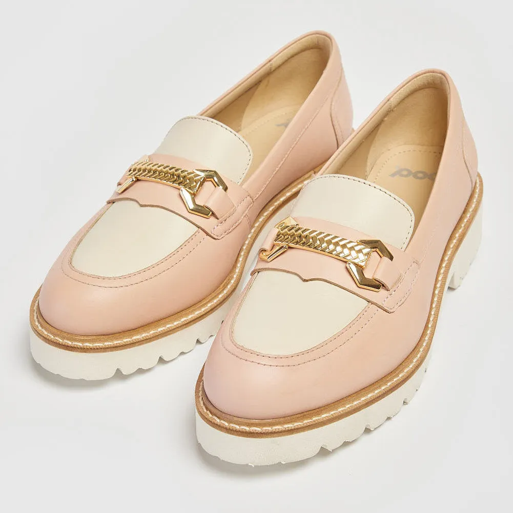 Pod Kendal Pink Leather Loafers