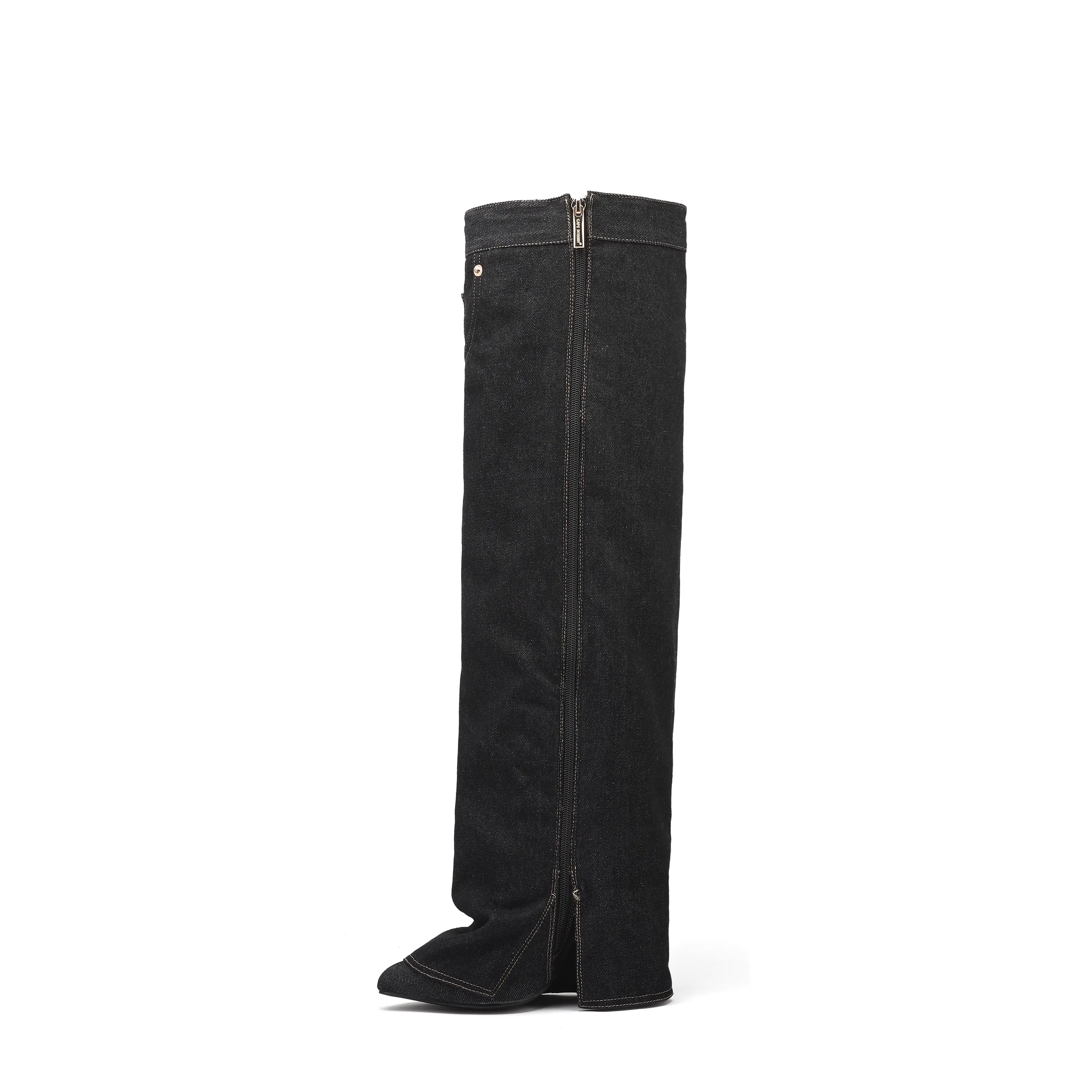 POGIH Denim Knee High Boots