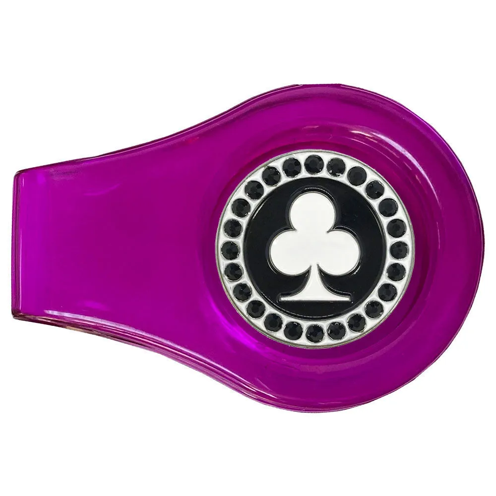 Poker Club Golf Ball Marker With Colored Clip