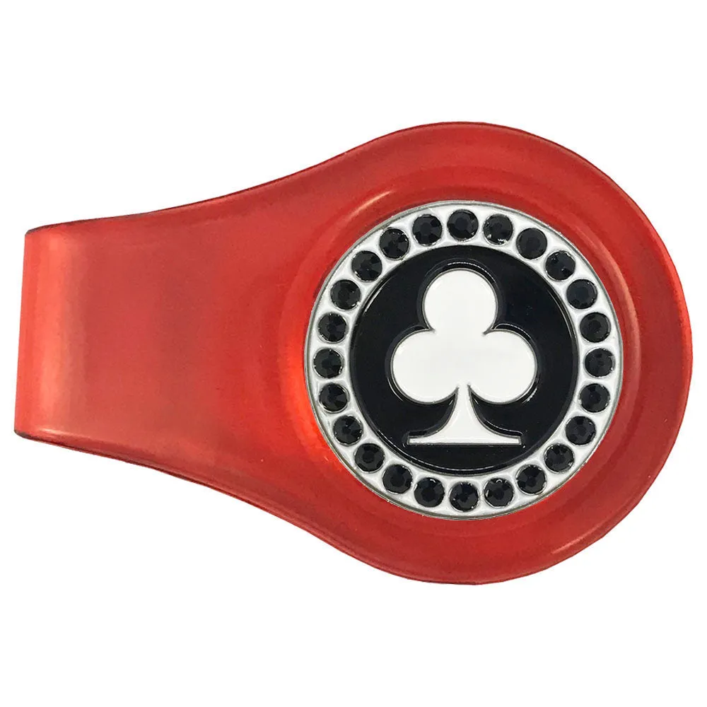 Poker Club Golf Ball Marker With Colored Clip