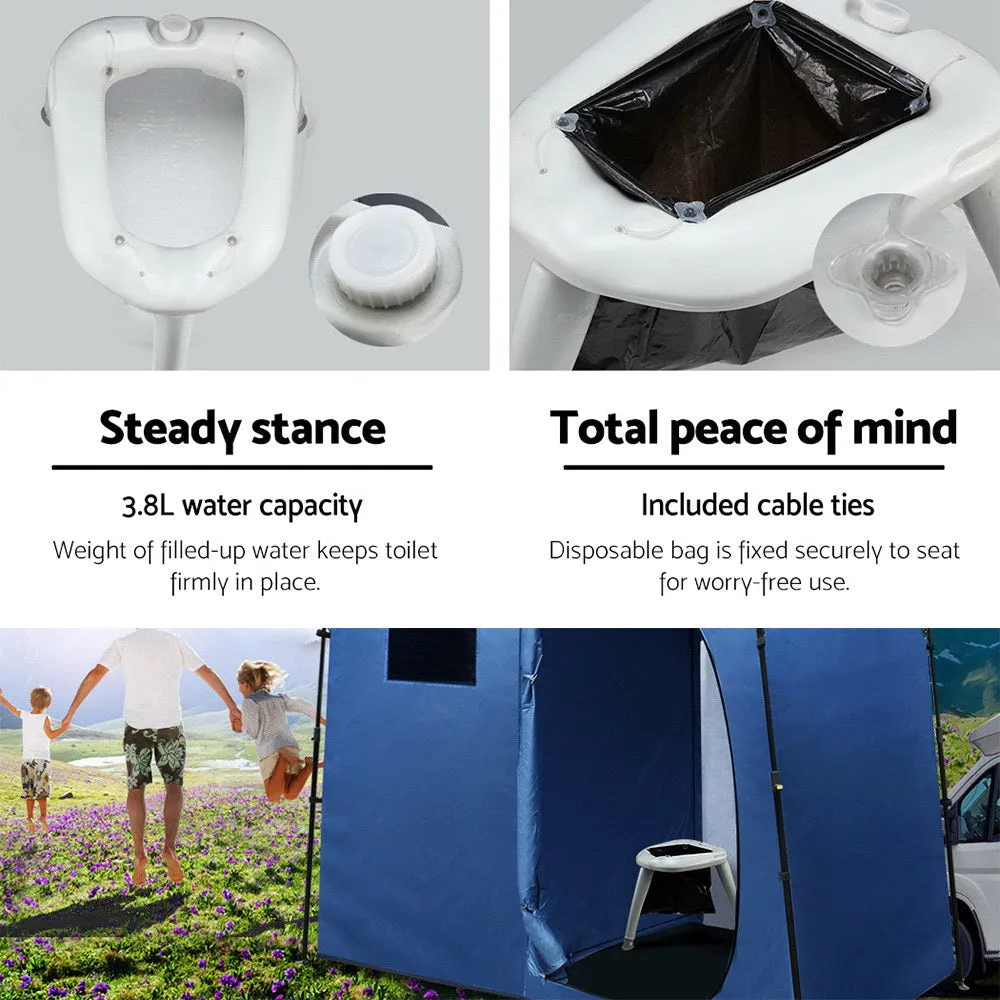 Portable Folding Camping Toilet, Outdoor