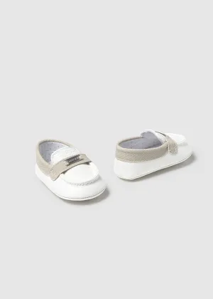 PRE-ORDER MID MARCH DELIVERY SS25 Mayoral Baby Boys 'Dune' White Loafers