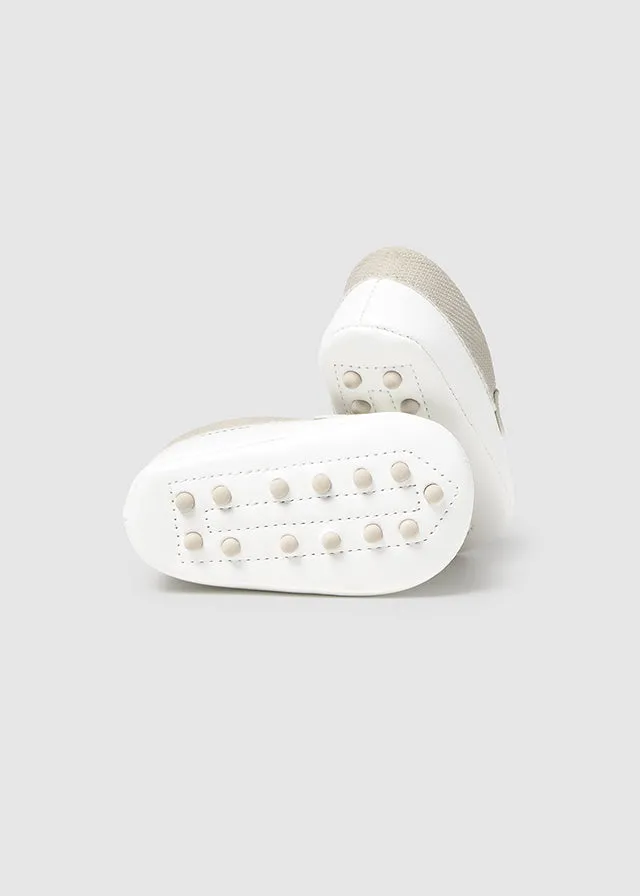 PRE-ORDER MID MARCH DELIVERY SS25 Mayoral Baby Boys 'Dune' White Loafers