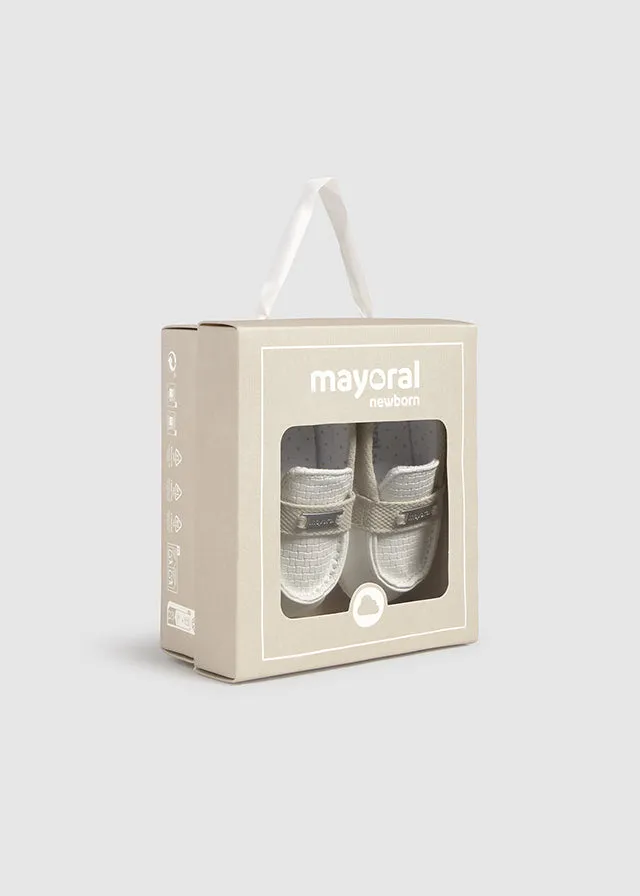 PRE-ORDER MID MARCH DELIVERY SS25 Mayoral Baby Boys 'Dune' White Loafers