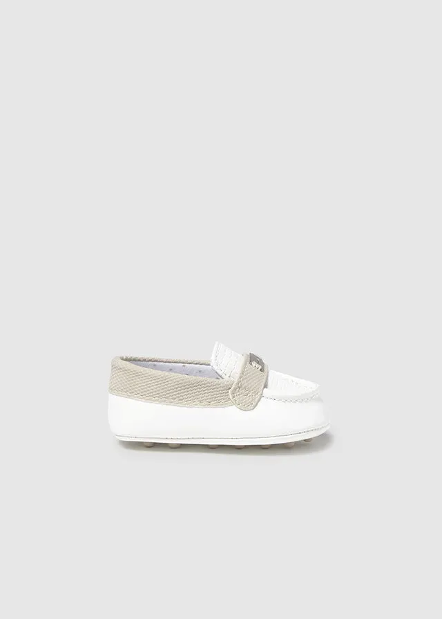 PRE-ORDER MID MARCH DELIVERY SS25 Mayoral Baby Boys 'Dune' White Loafers