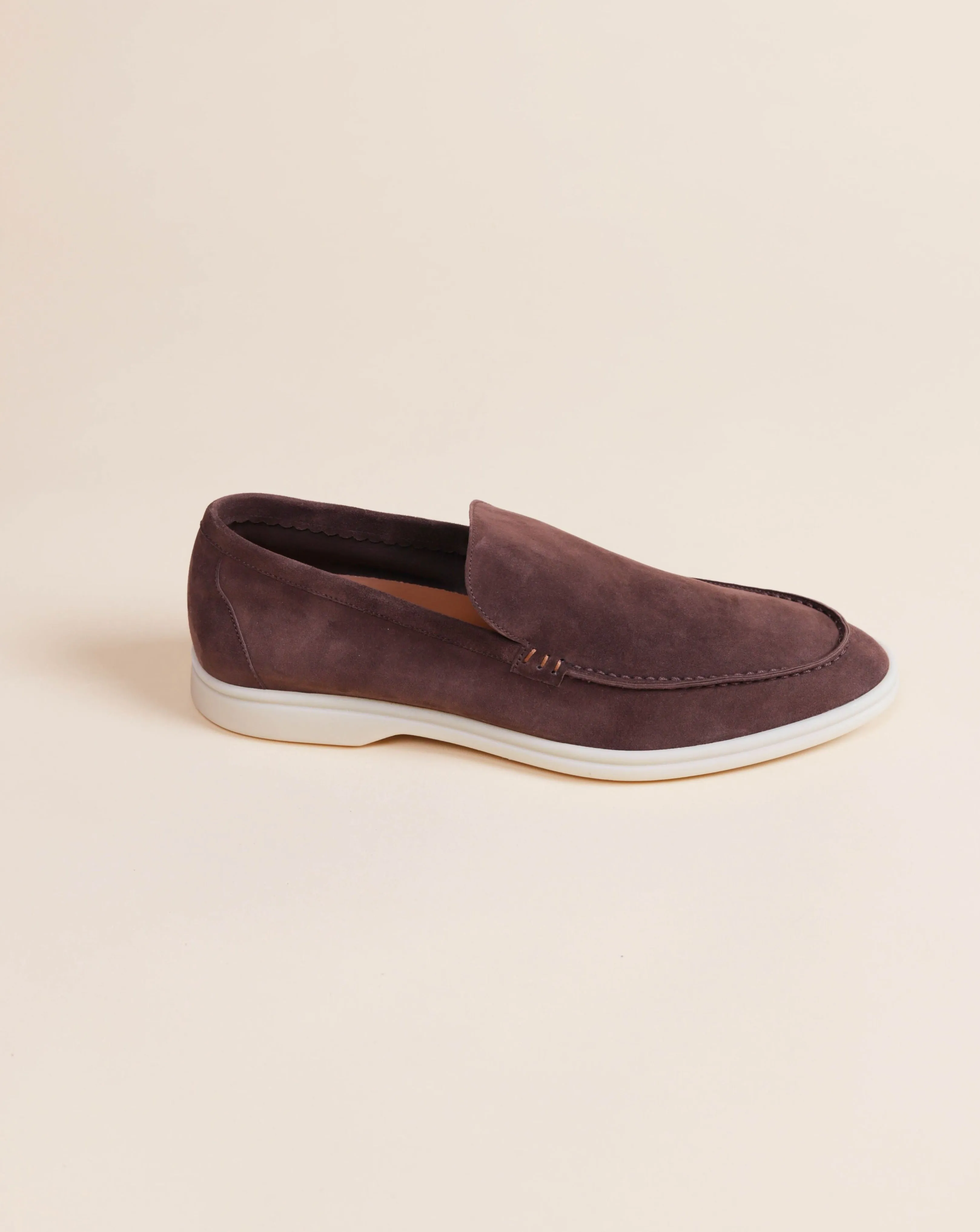 PSM092S LOAFER SUEDE DARK BROWN