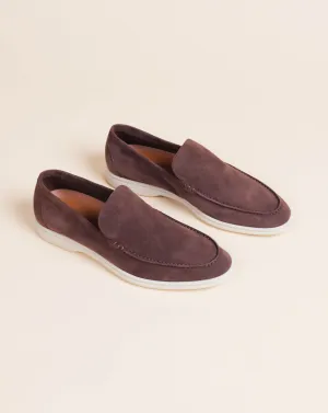 PSM092S LOAFER SUEDE DARK BROWN