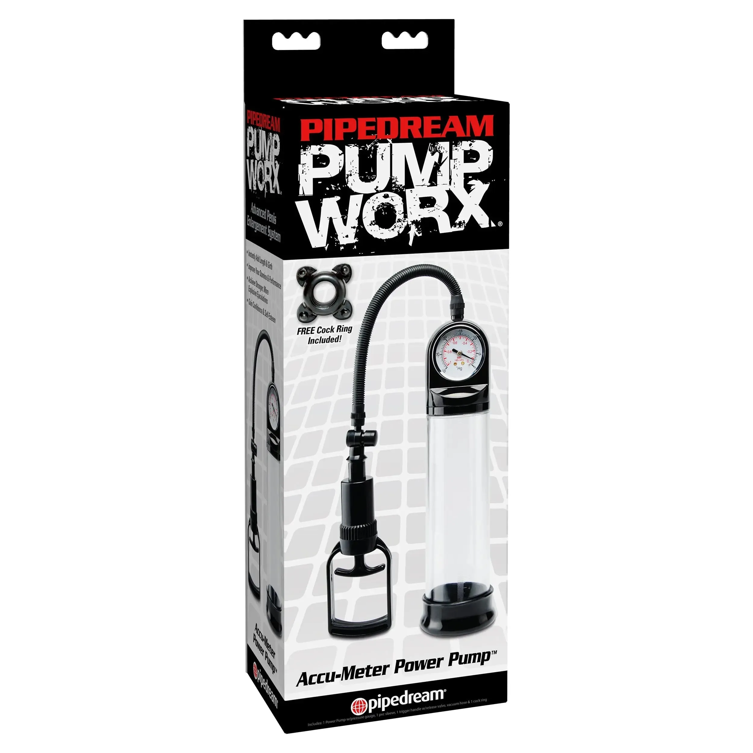 Pump Worx Accu-Meter Power Pump - Black