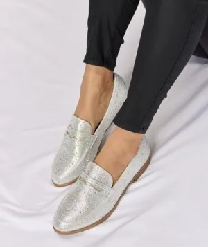 Rhinestone Loafers