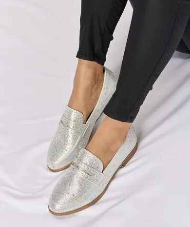 Rhinestone Loafers