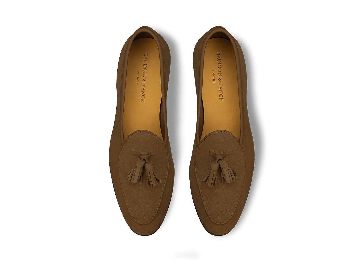 Sagan Classic Tassel Loafers in Tan Asteria Suede