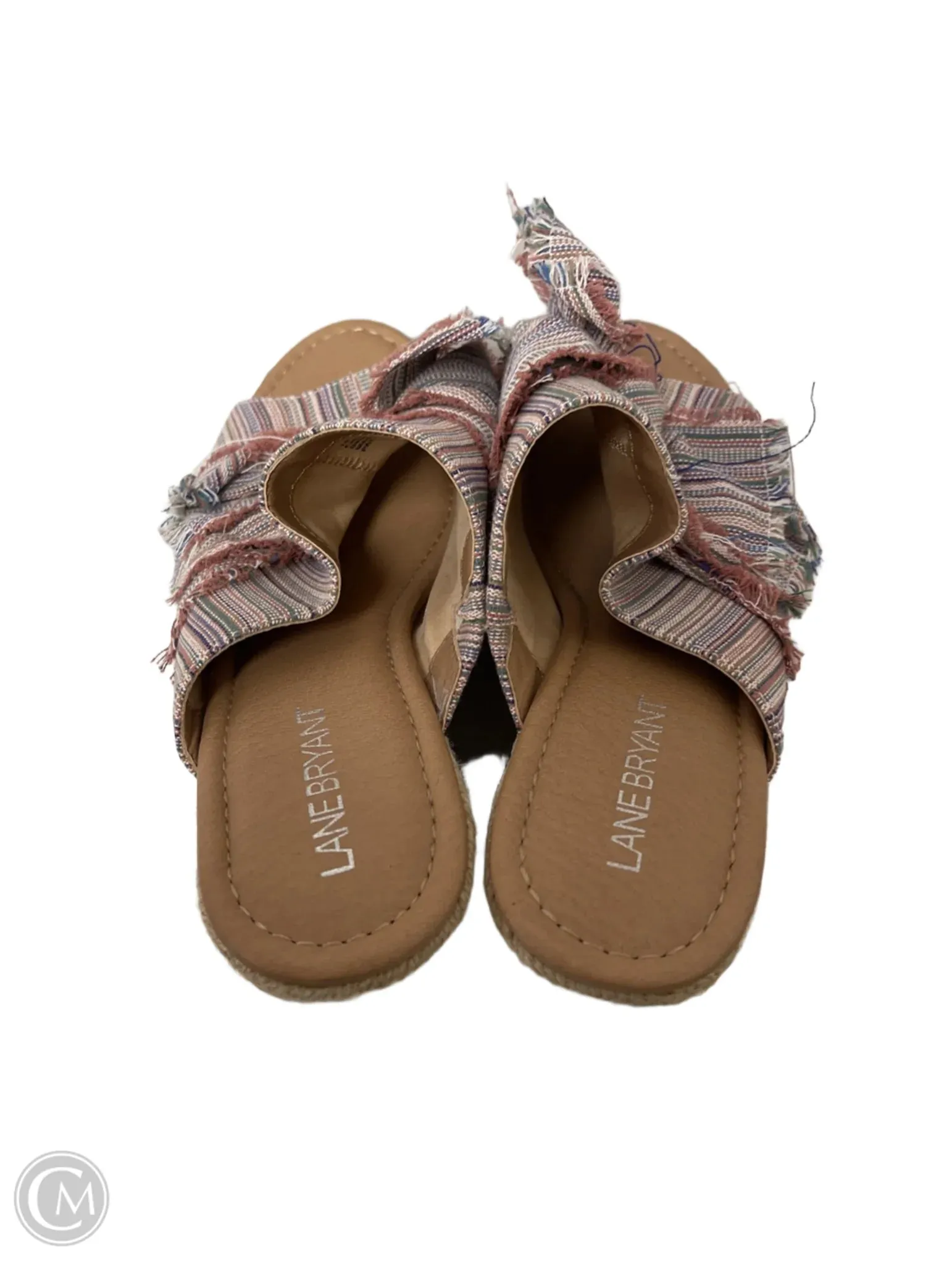 Sandals Heels Wedge By Lane Bryant In Mauve, Size: 10