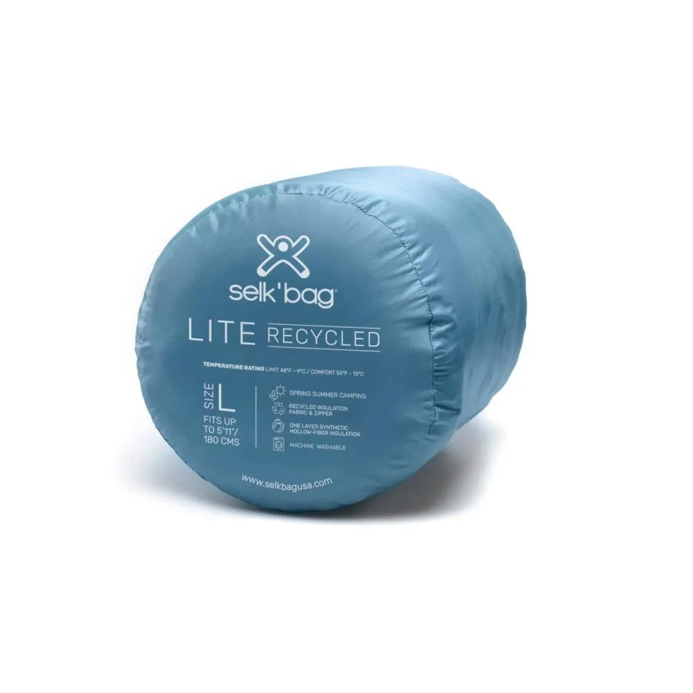 Selk'bag | Lite Recycled Foggy Blue Wearable Sleeping Bag