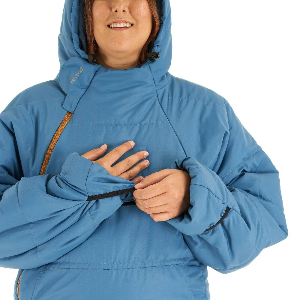Selk'bag | Lite Recycled Foggy Blue Wearable Sleeping Bag