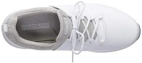 Skechers Women's Eagle Spikeless Golf Shoe, White/Gray 8 W US