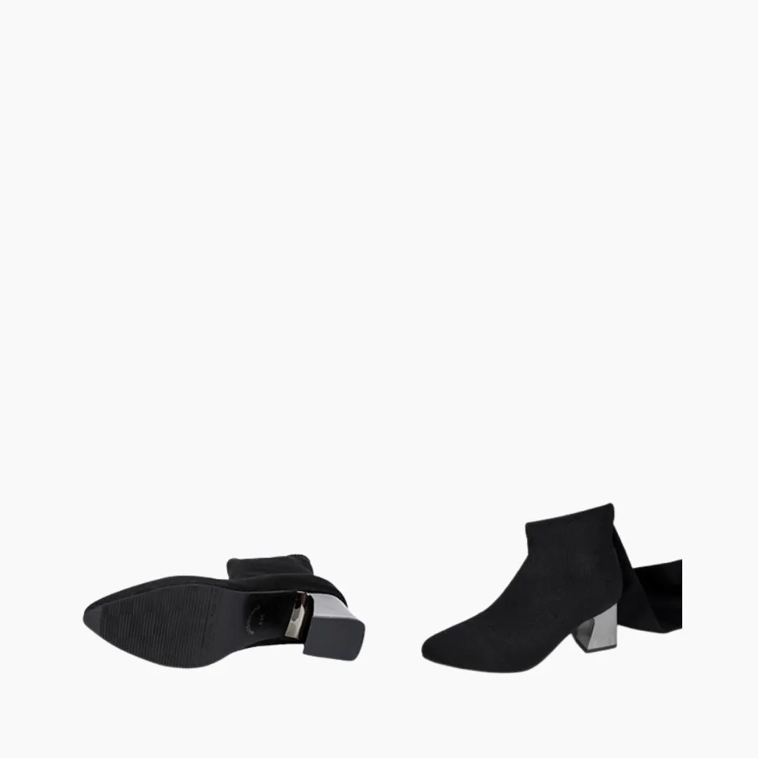 Slip-On, Square Heel : Knee High Boots