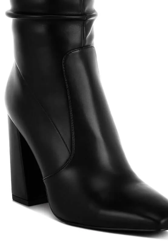 Slouchy Shaft Knee-High Boots