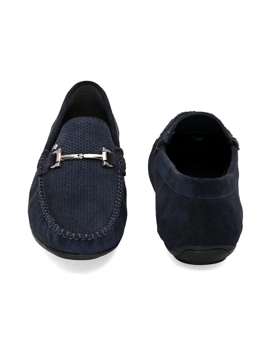 Stitch Navy Loafers