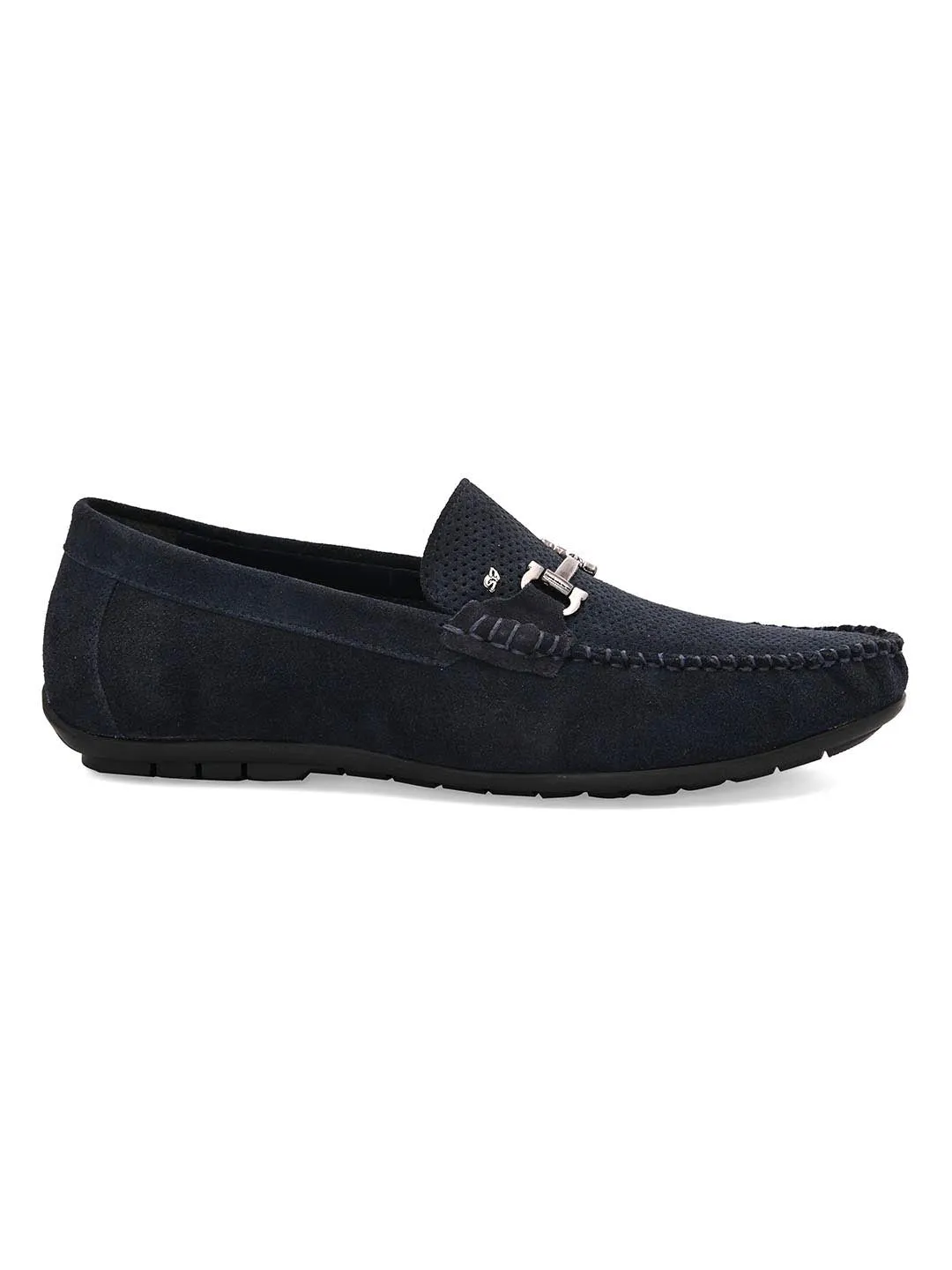 Stitch Navy Loafers