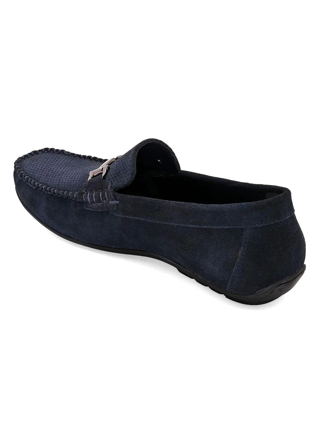 Stitch Navy Loafers