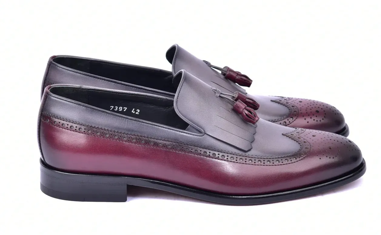 Style: 7397-Burgundy/Grey