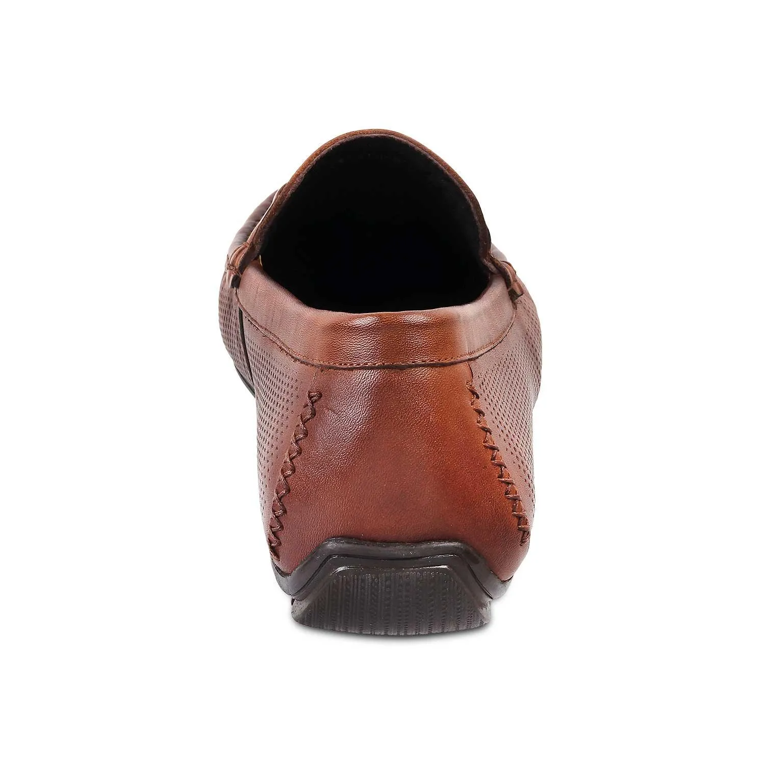 The Osteel Tan Men's Leather Loafers