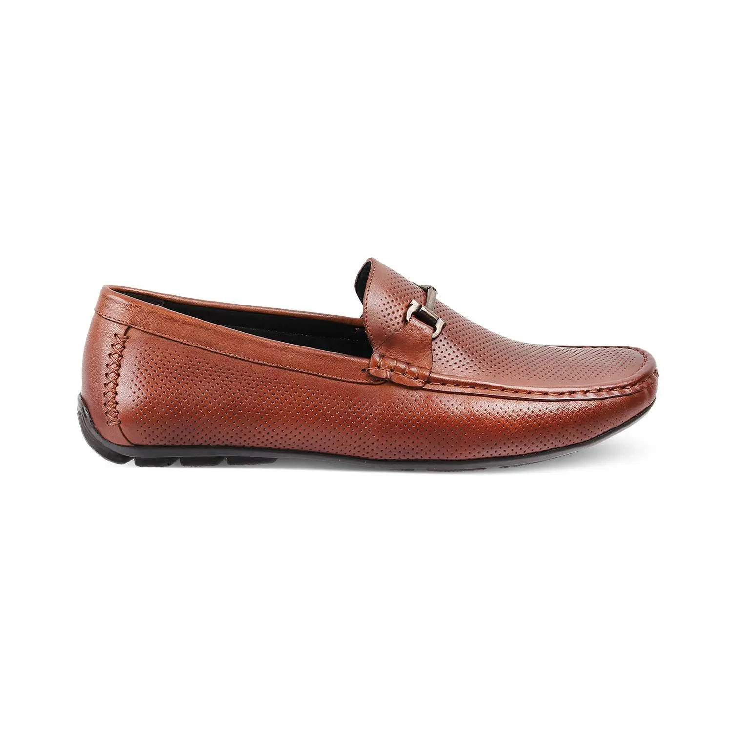 The Osteel Tan Men's Leather Loafers