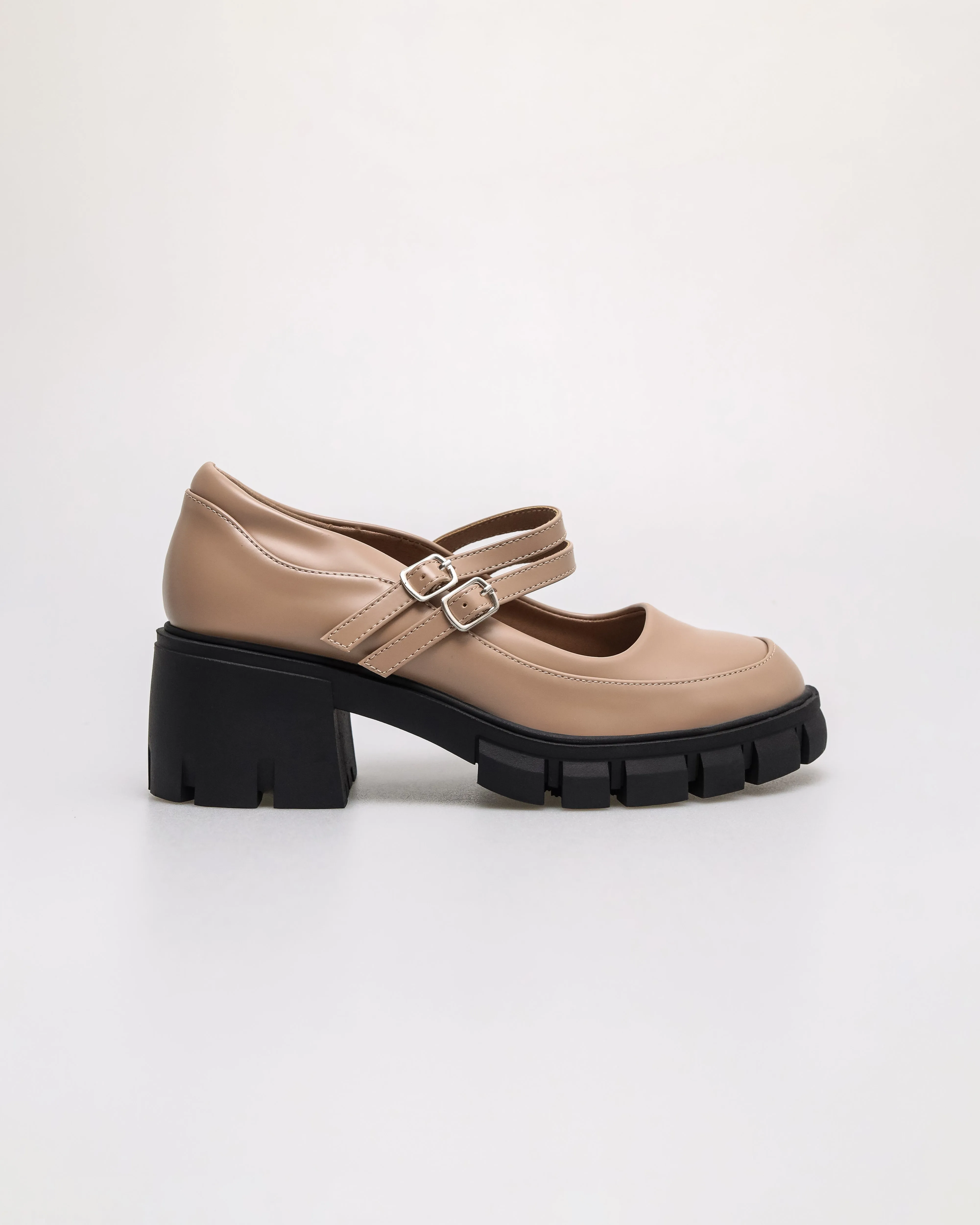 Tomaz NN396 Ladies Loafers Block Heels