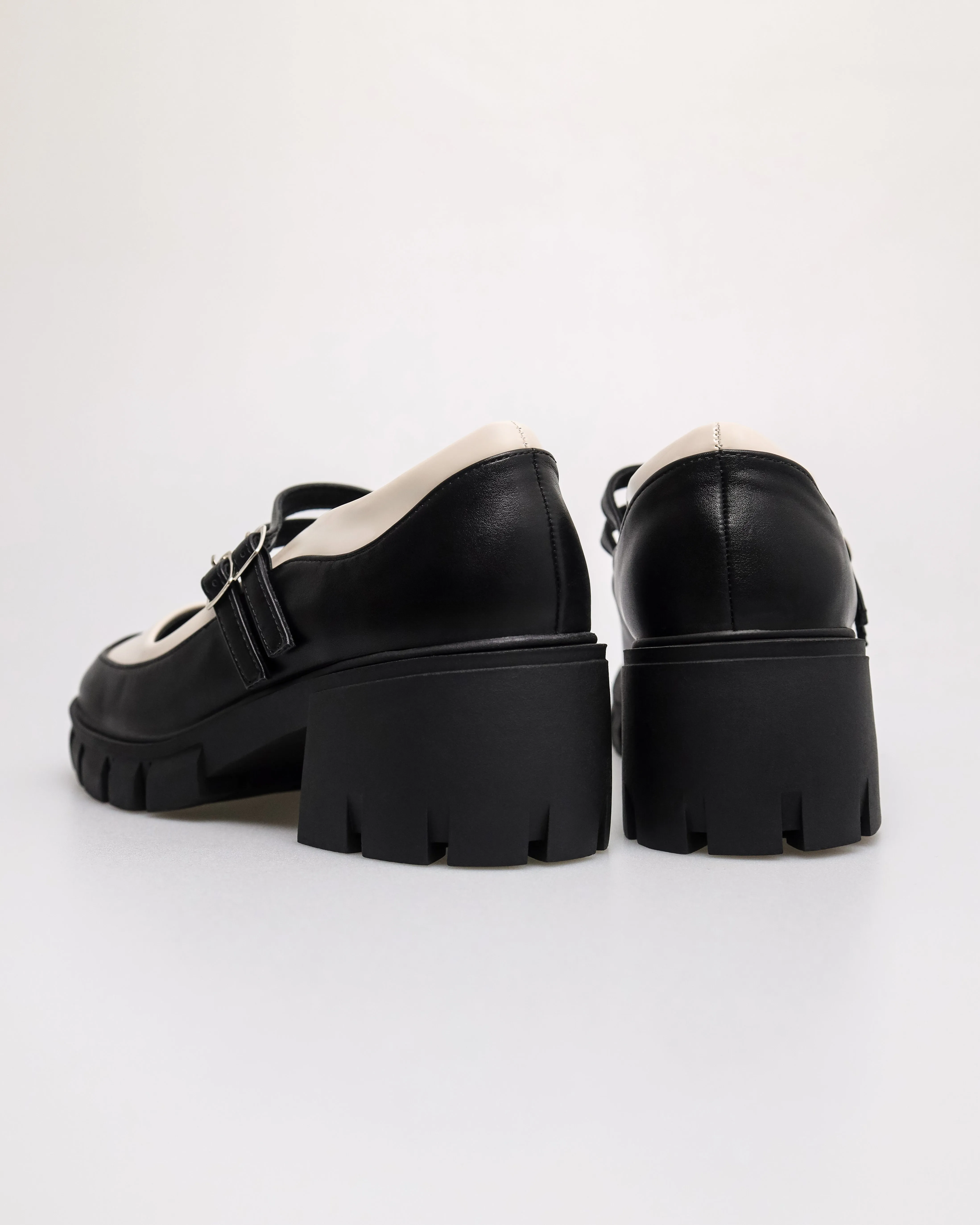 Tomaz NN396 Ladies Loafers Block Heels