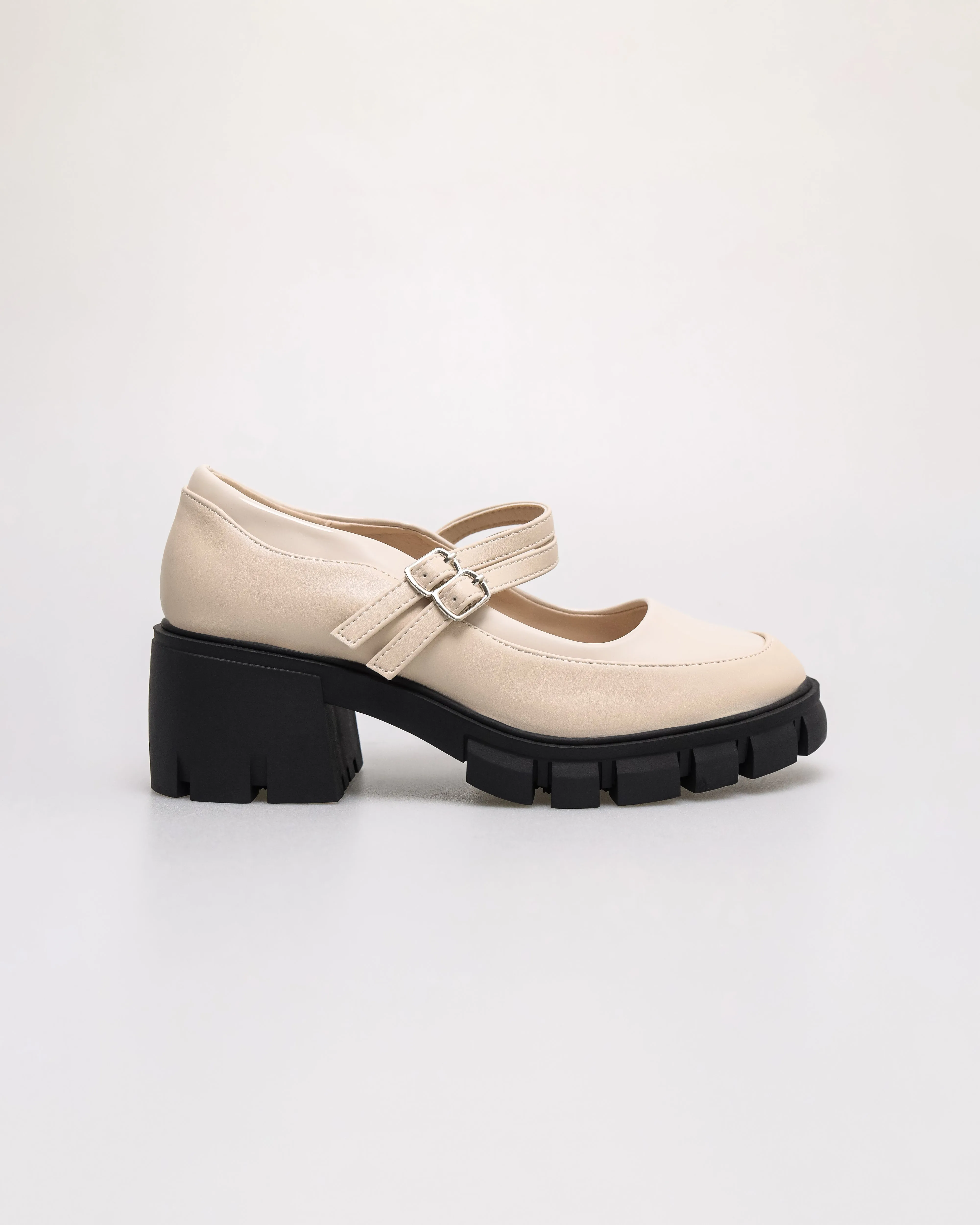 Tomaz NN396 Ladies Loafers Block Heels
