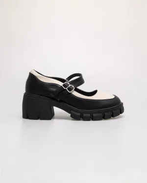 Tomaz NN396 Ladies Loafers Block Heels