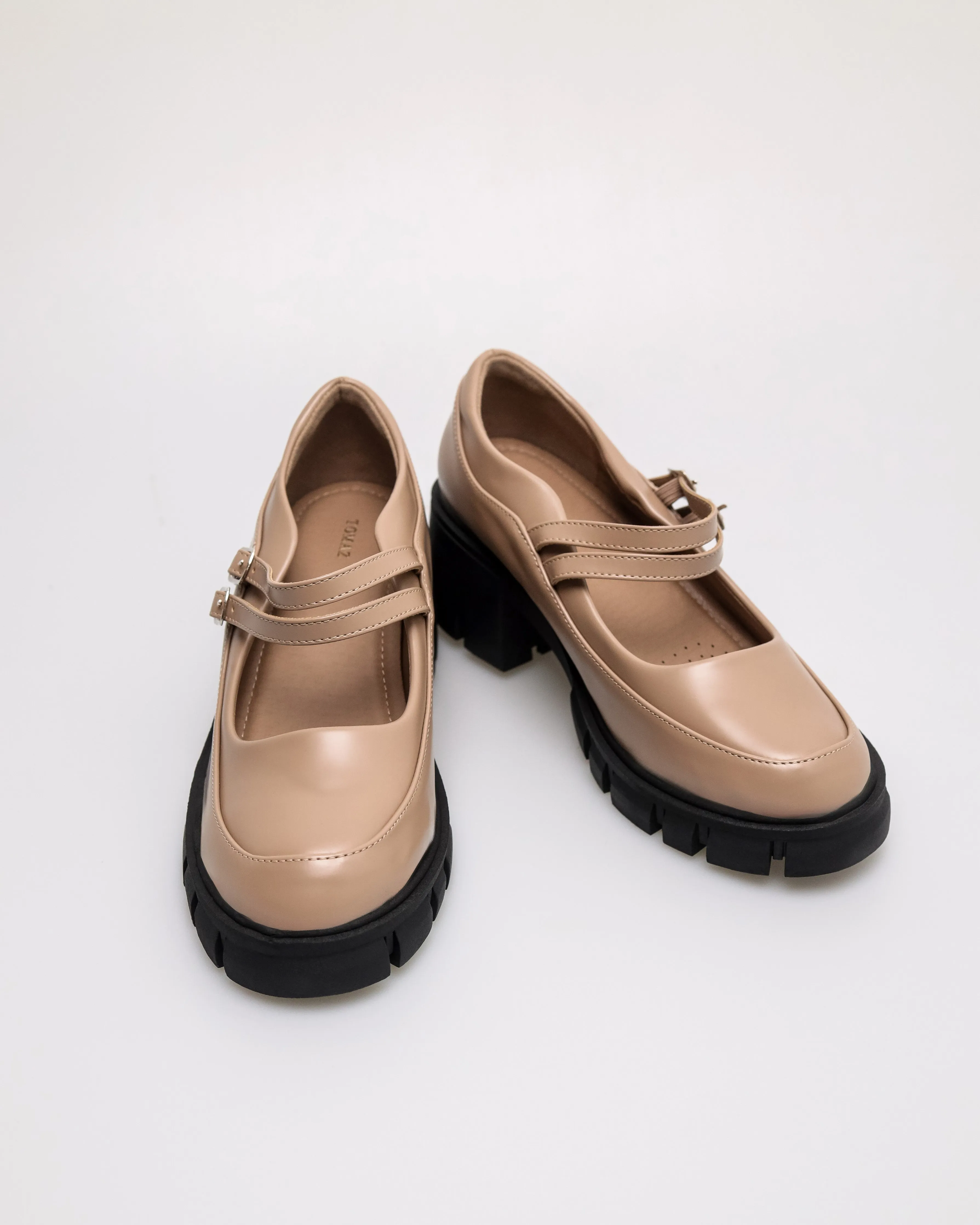 Tomaz NN396 Ladies Loafers Block Heels