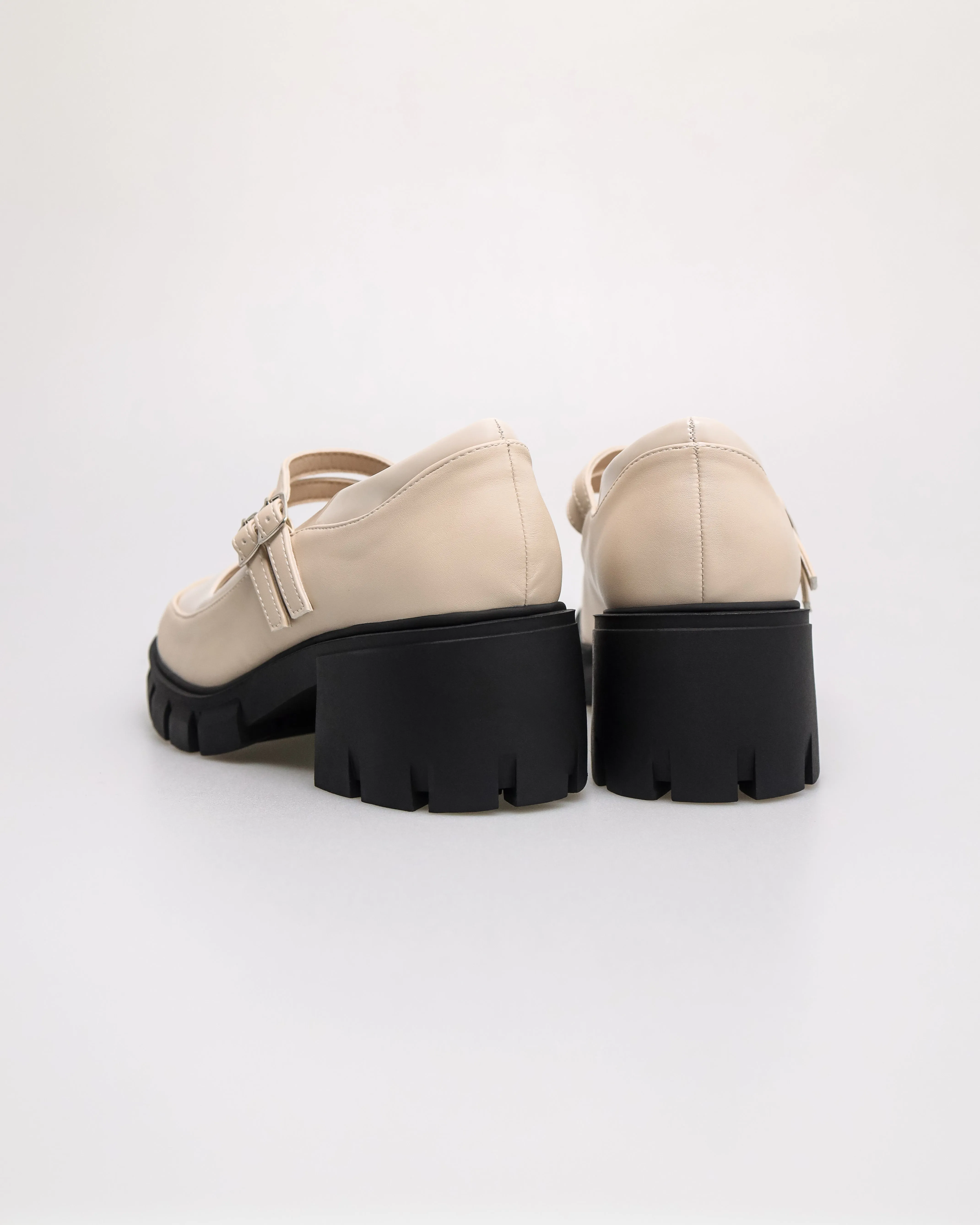 Tomaz NN396 Ladies Loafers Block Heels